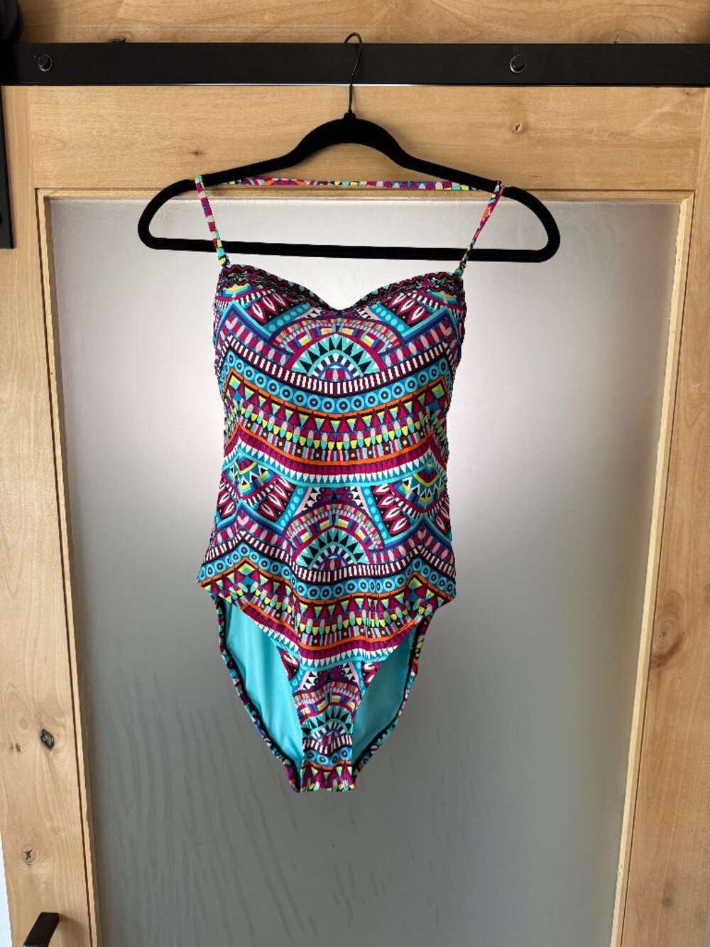 Vibrant Geometric One-Piece Swimsuit